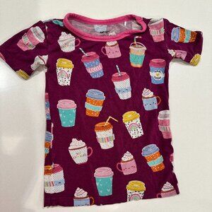 Little Sleepies pajamas I LOVE YOU A LATTE print